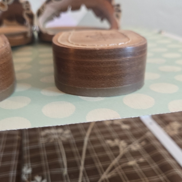 Kate Spade Gold Ruffle Chain Mules - Picture 10 of 10